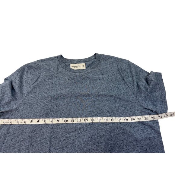 Abercrombie & Fitch Soft A&F Tee XXL Blue Heather Short Sleeve Crewneck Shirt - Picture 4 of 4